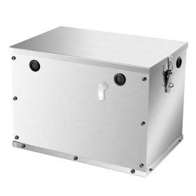 VEVOR Battery Box, Group 24/31 Trolling Motor Battery Box, Marine Batteries Case with Rubber-Grommet Cable Holes, Aluminum Alloy Shell Storage Ca