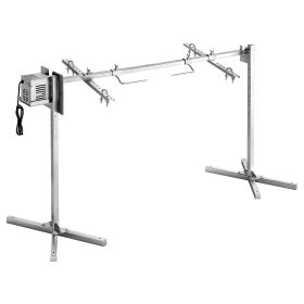 VEVOR Rotisserie Grill, AC120V 8 Level Height Electric Rotisserie Grill Kit, BBQ Grills Rotisseries Kit with 132 lbs Load Capacity, 38W Motor