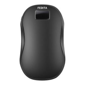 Large Capacity Double-sided Heating Digital Display USB Charging Portable Hand Warmer (Option: N20 Black-1PCS)